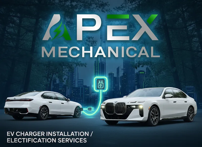 Apex Mechanical ⚡ Your Trusted Partner for Electric Vehicle Charger Installation, Electrification, and Government Projects